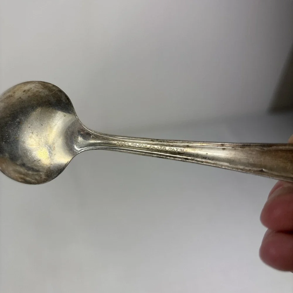 HB‎ Co. HBC6 Silver plate Dinner Soup Spoons Set Of 2
